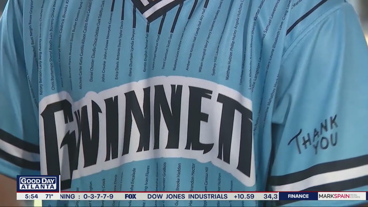 Gwinnett Stripers honor frontline workers with new jerseys