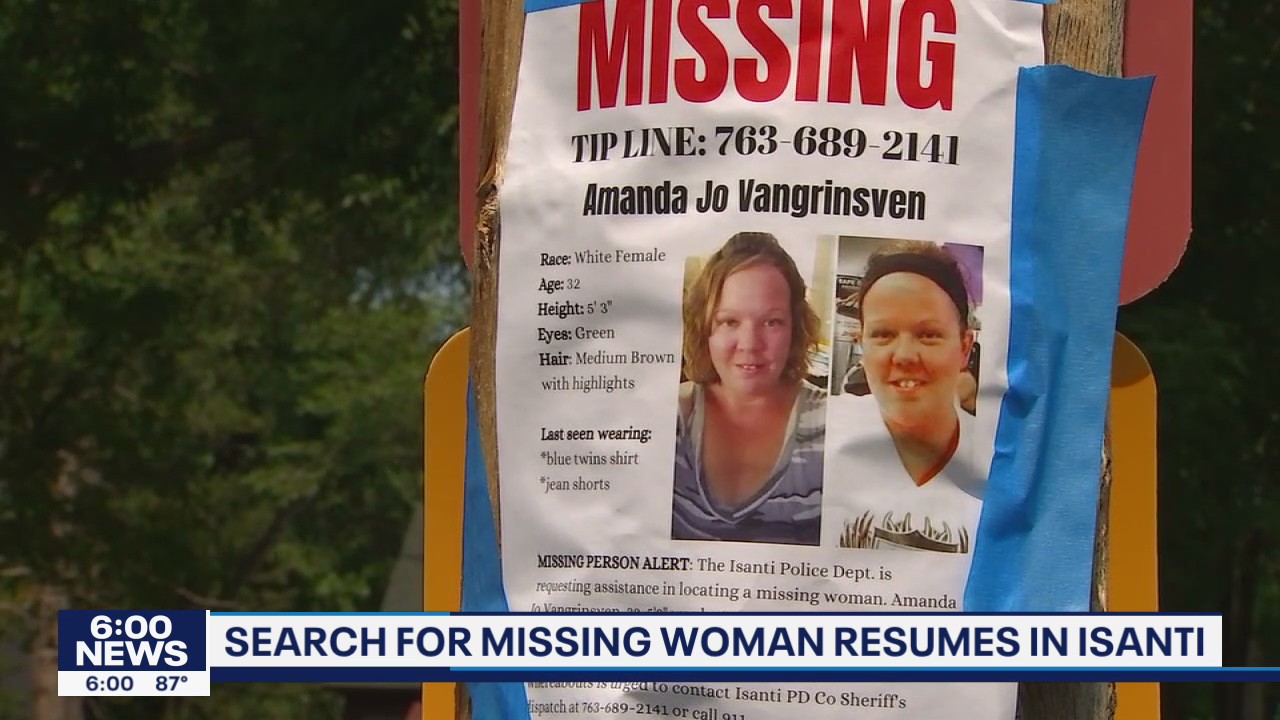 Search for missing woman stretches far and wide in Isanti, Minnesota