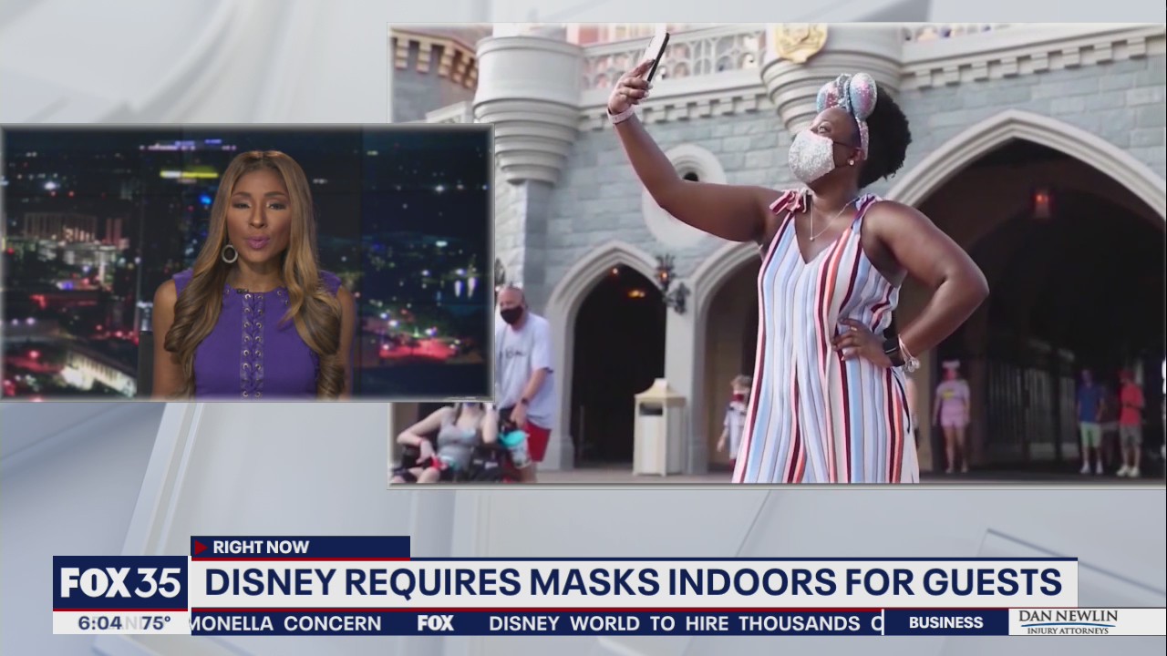 Disney requires masks indoors for guests