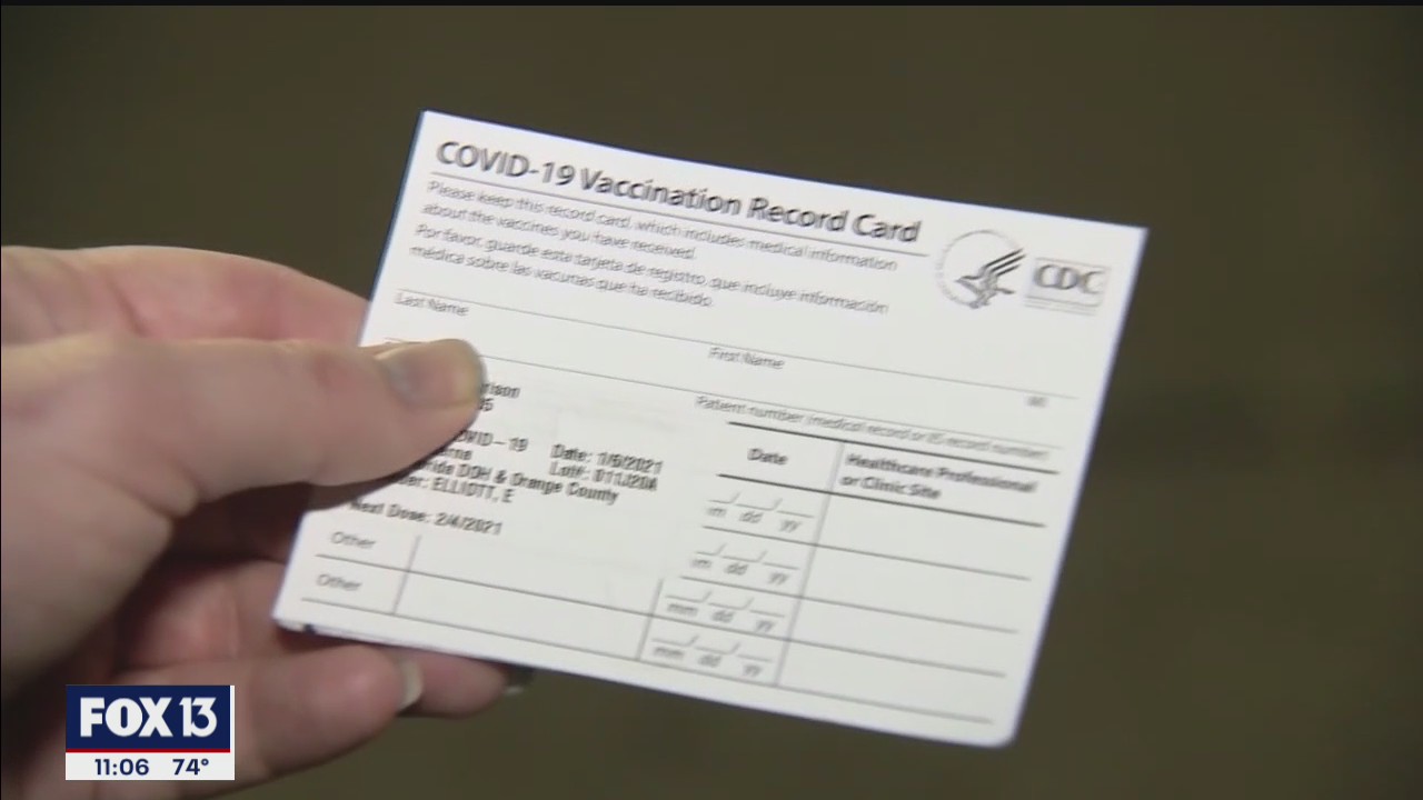 Questions and answers about vaccine cards