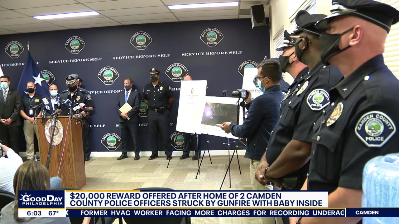 Police continue search for suspects after home of Camden County officers struck by gunfire