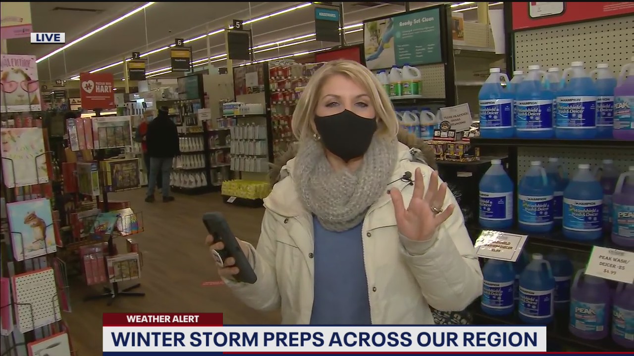 Winter storm preps across the DMV region