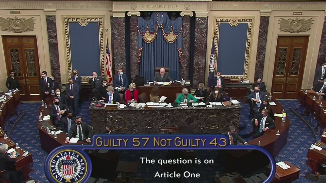 Senate acquits former President Trump