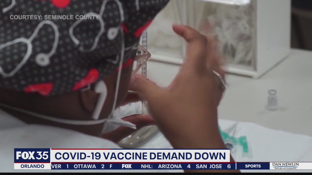 COVID-19 vaccine demand down