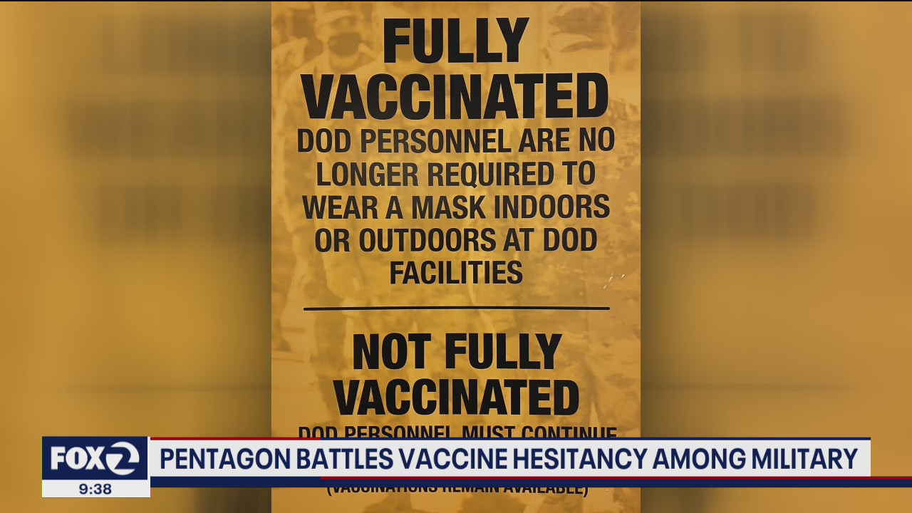 Pentagon trying to get more service members to get a COVID-19 vaccine