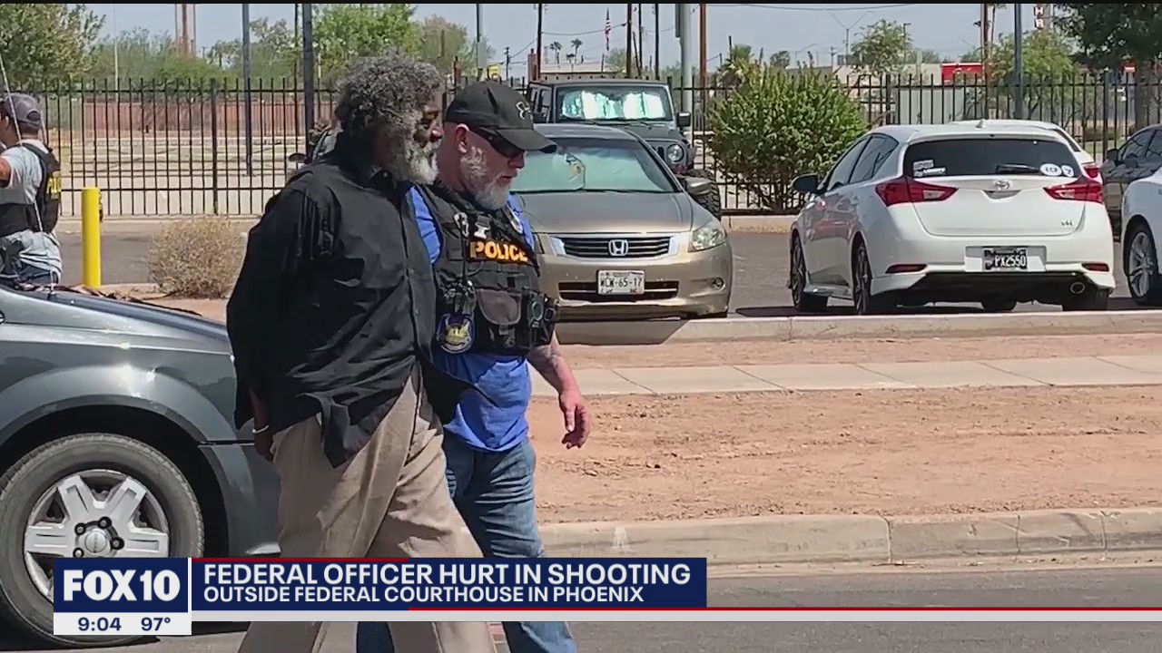 Person taken into custody following shooting outside federal courthouse in Phoenix