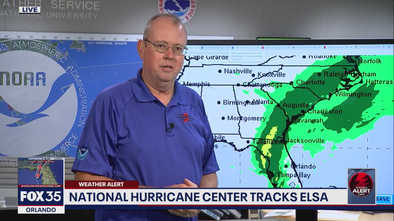 National Hurricane Center tracks Elsa