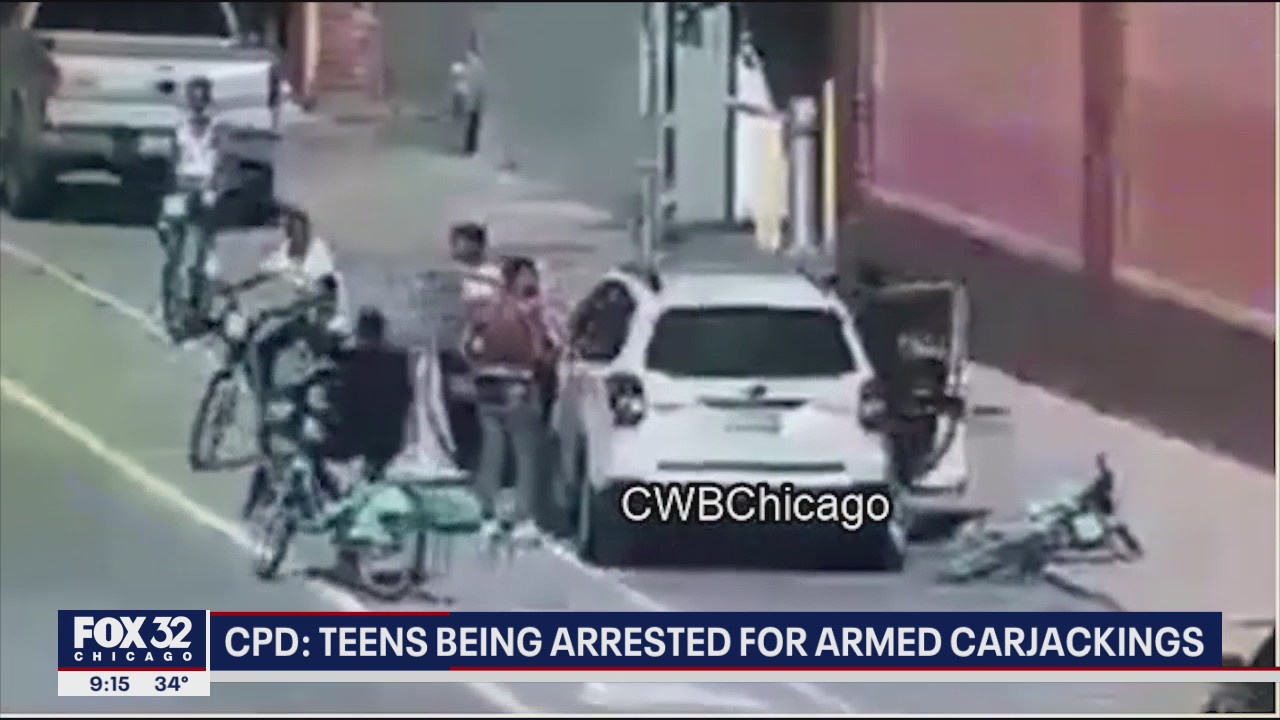 CPD: Teens being arrested for armed carjackings in Chicago, suburbs