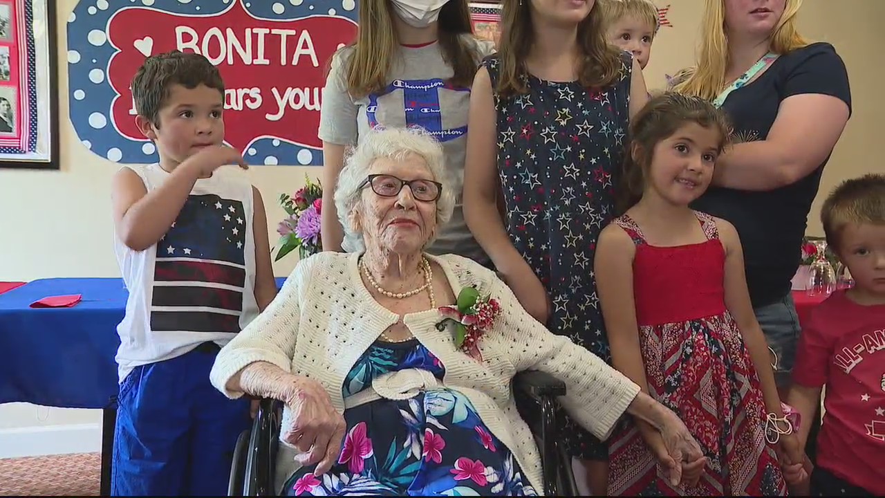 Bonita Gibson celebrates her 110th birthday on independence day