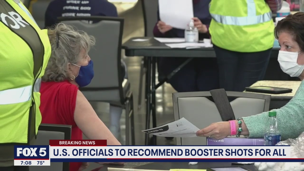 Vaccine boosters will be recommended for all U.S. residents