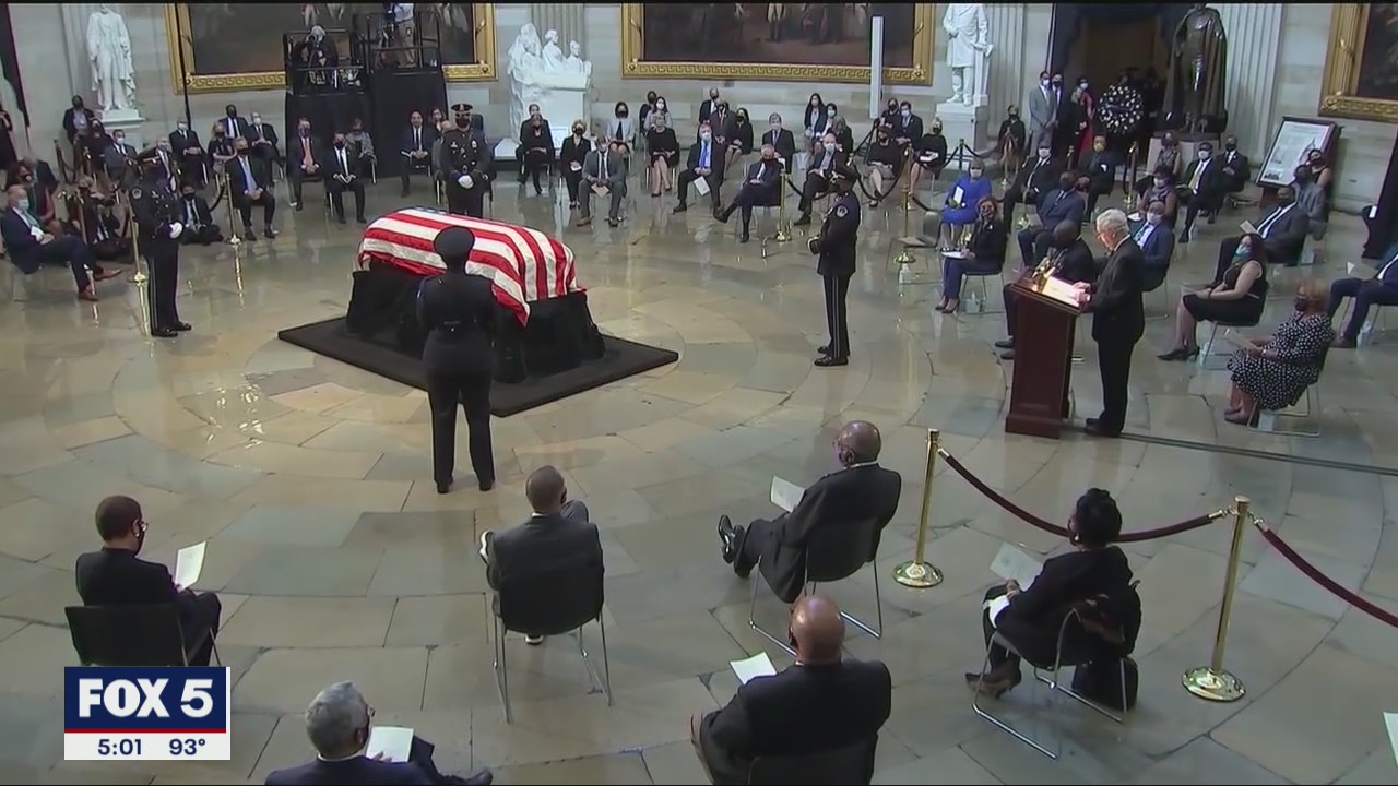 Late Rep. John Lewis honored at the Capitol