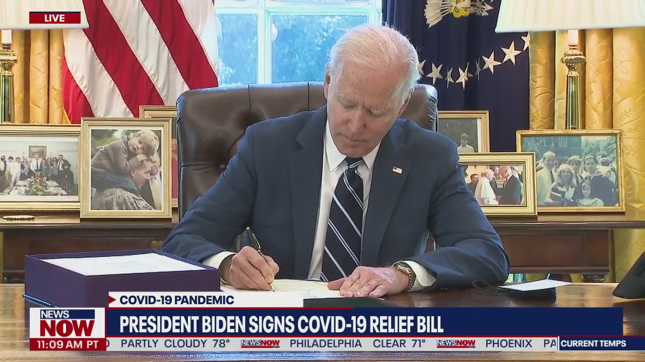 Biden signs $1.9T virus relief bill