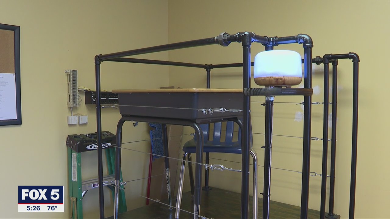 Socially distancing in the classroom