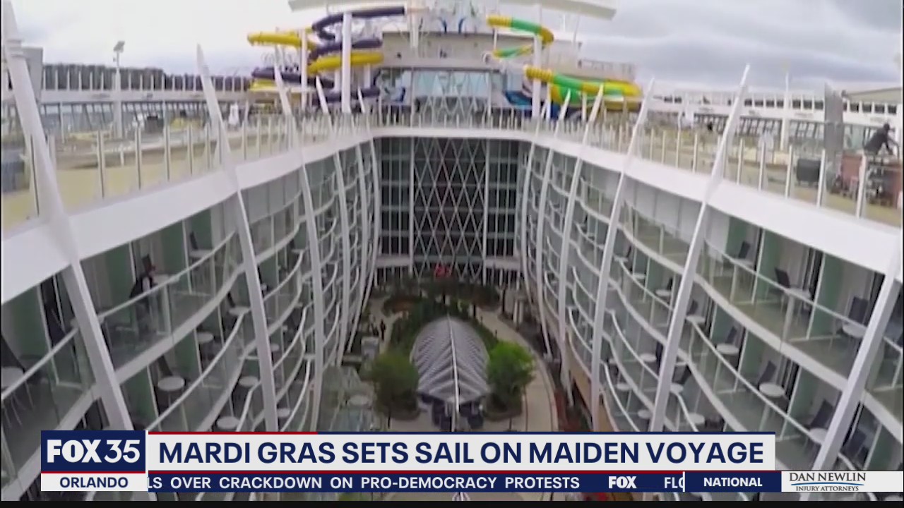 Carnival's Mardi Gras sets sail from Port Canaveral