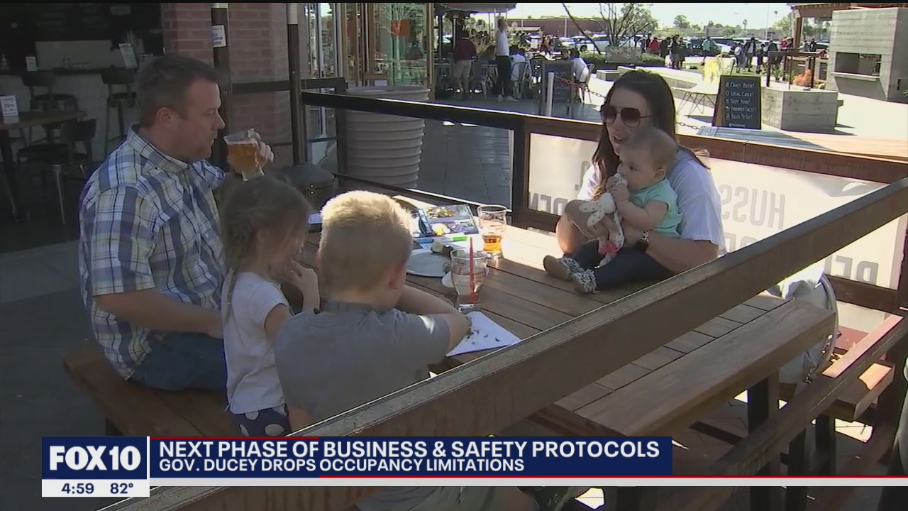 Occupancy limitations, set in place due to pandemic, now lifted by Gov. Ducey