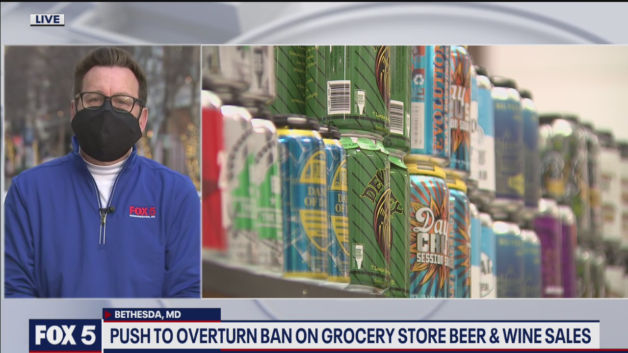 Push to overturn ban on grocery store beer and wine sales in Maryland