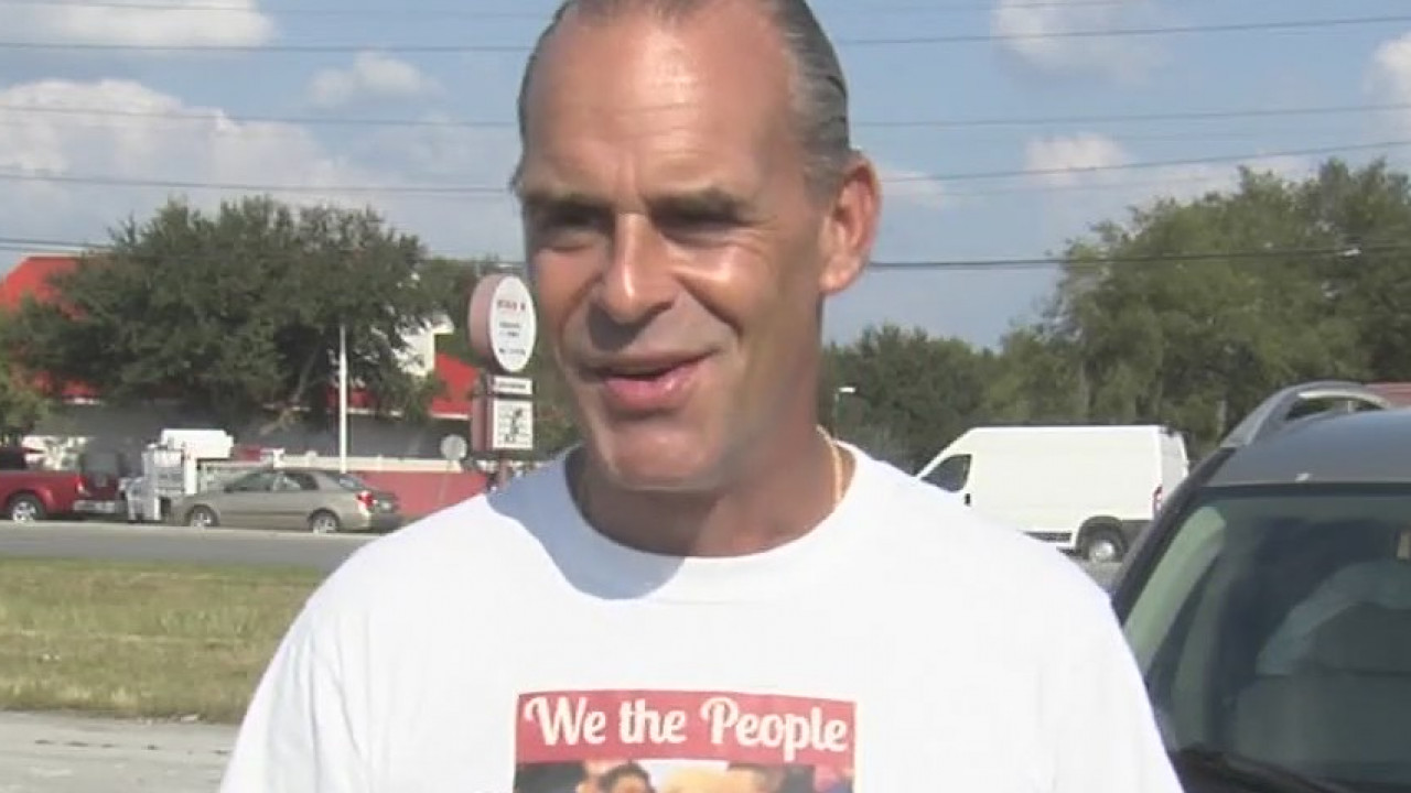 First supporter in line for President Trump's Friday rally