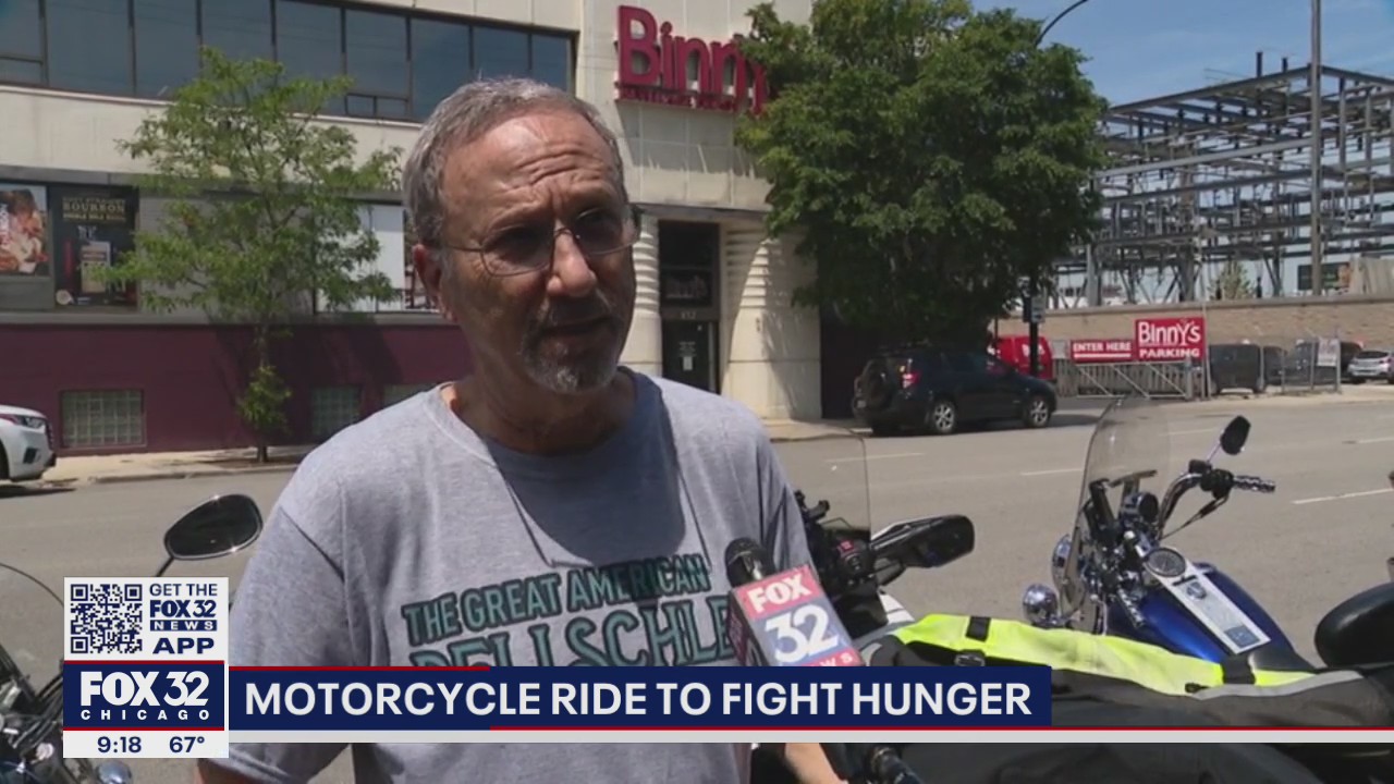 Illinois man kickstarts cross-country motorcycle ride to fight hunger