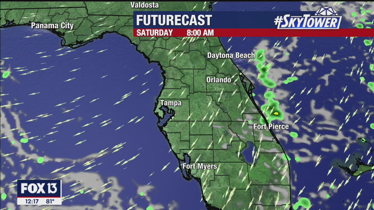 Friday afternoon weathercast