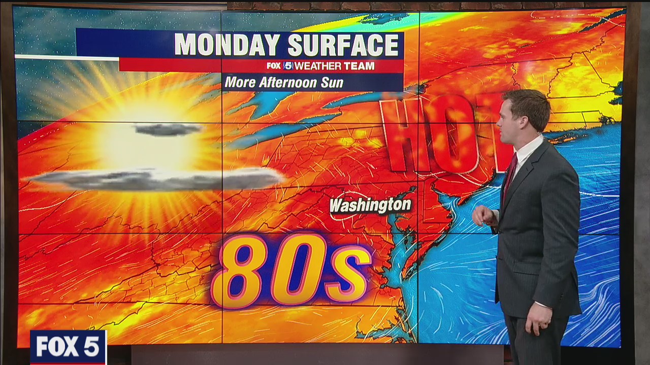 FOX 5 Weather forecast for Monday, July 19