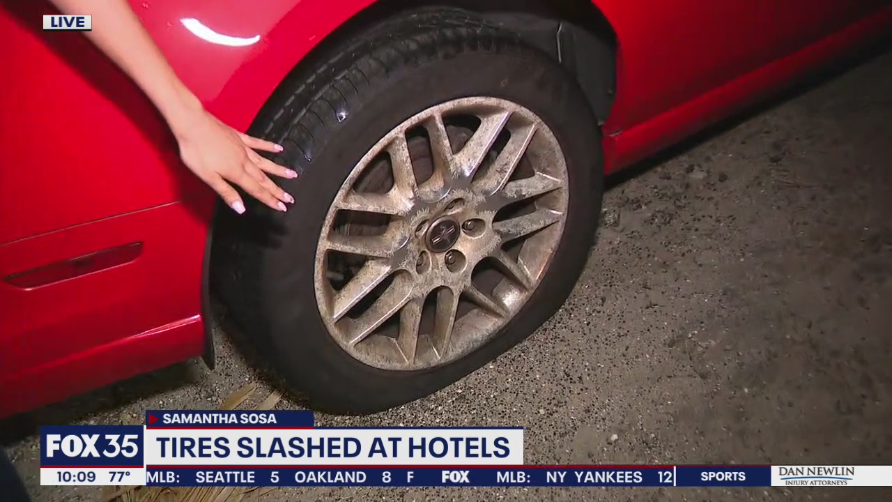 Tires slashed at hotels in Daytona Beach Shores