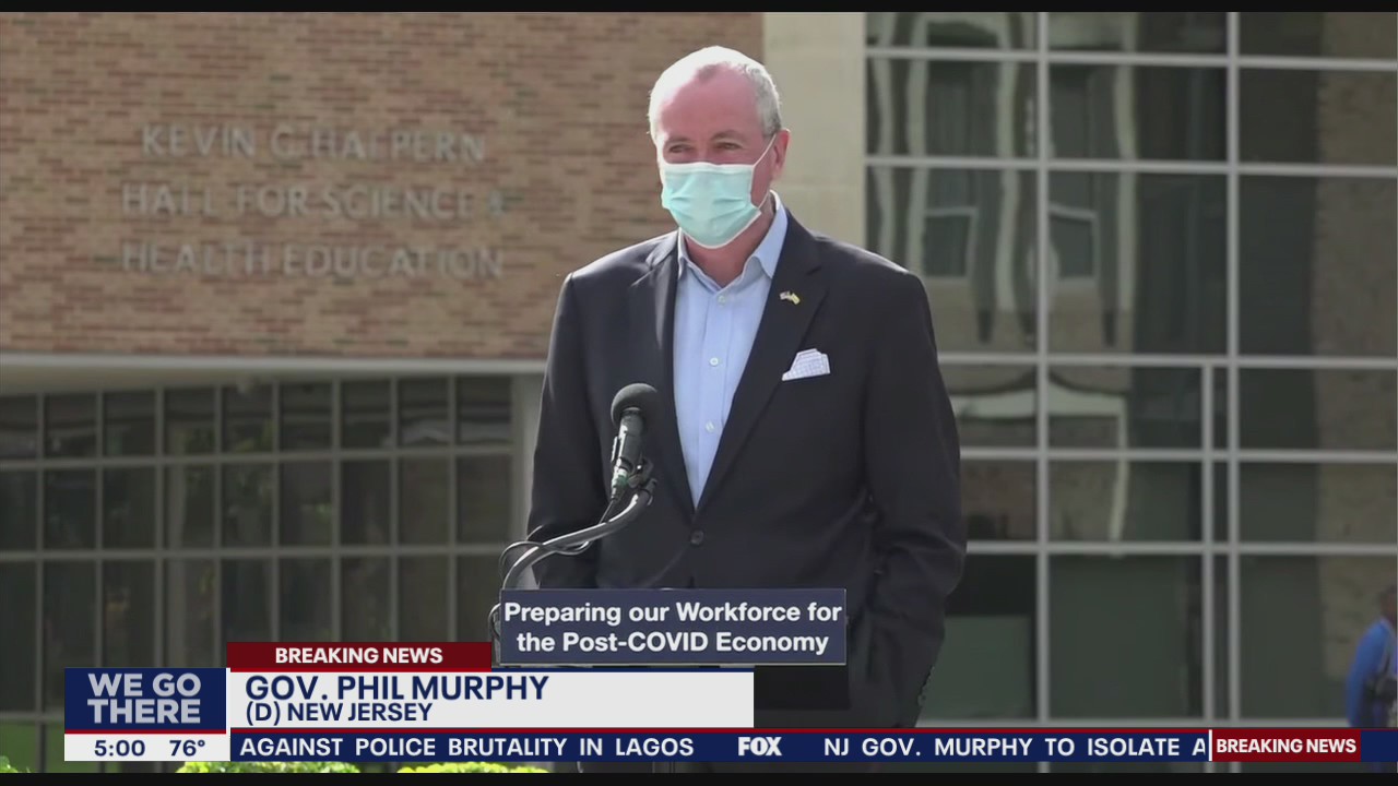 NJ Gov. Murphy to isolate after contact tests positive for COVID-19