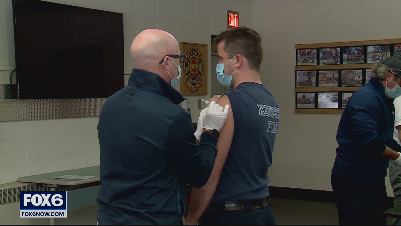 110 'very happy' Kenosha Fire EMS workers get COVID vaccine