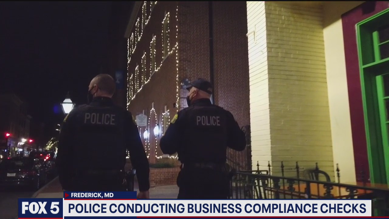 Police conducting business compliance checks