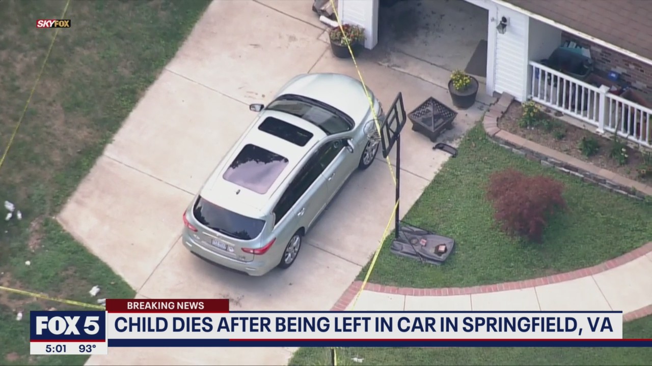 Child dies after being left in a vehicle in Fairfax County