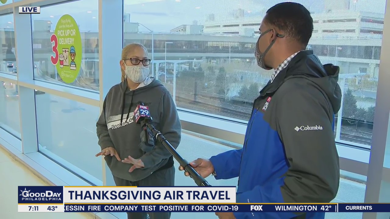 Pandemic draws lighter crowds at airport this Thanksgiving
