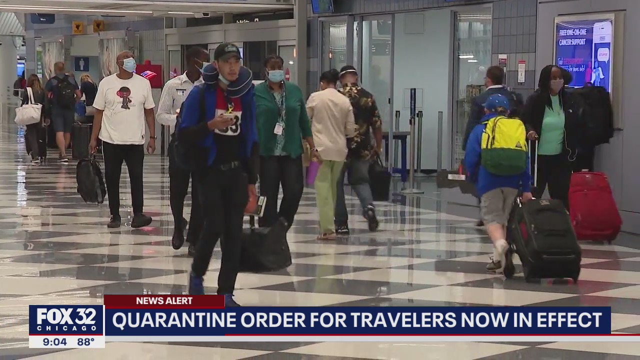 Quarantine for travelers coming into Chicago from 15 states goes into effect
