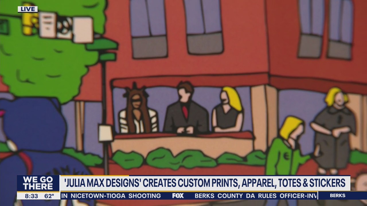 Julia Max Designs creates custom prints, apparel, totes and stickers