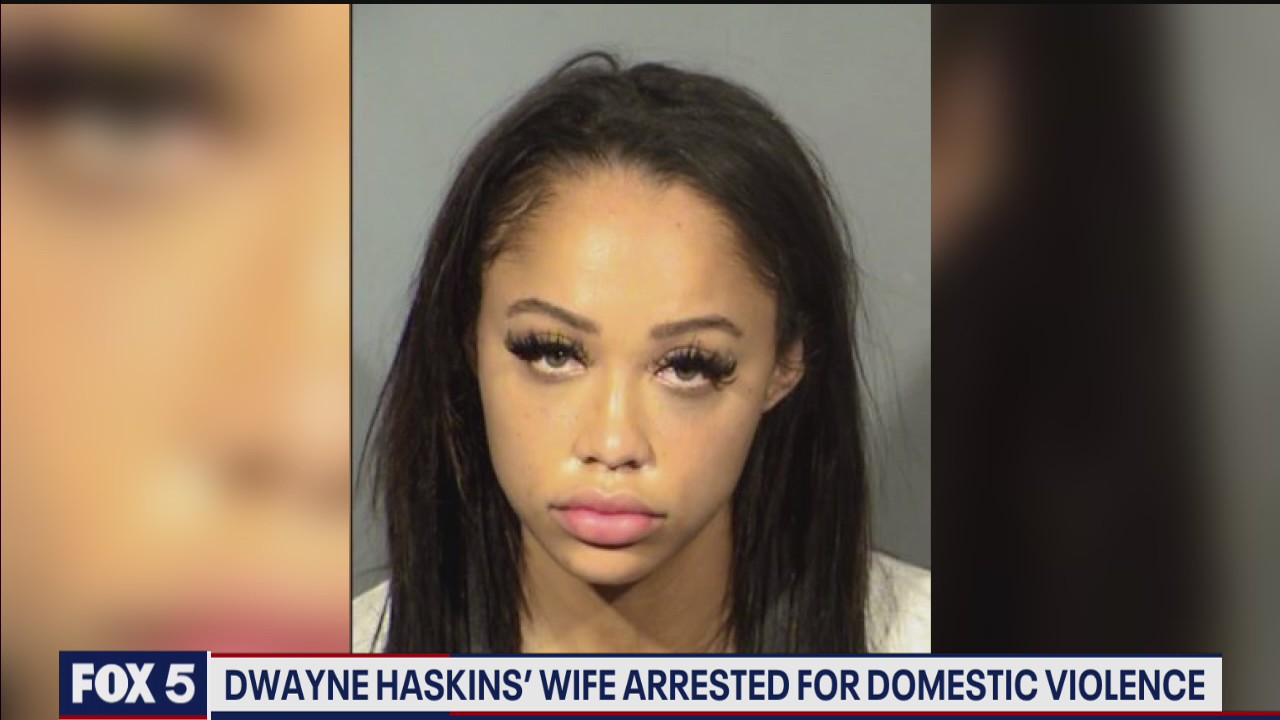 Haskins wife arrested for domestic violence