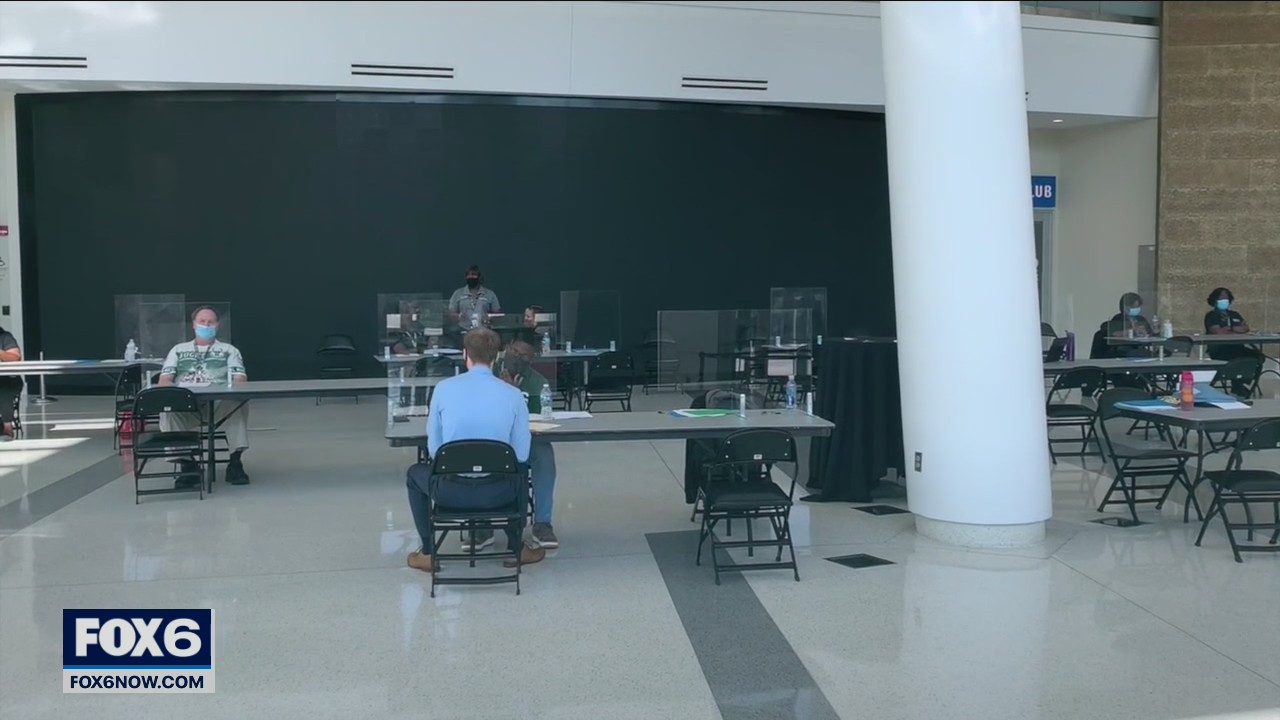 Bucks Fiserv Forum job fair as season nears