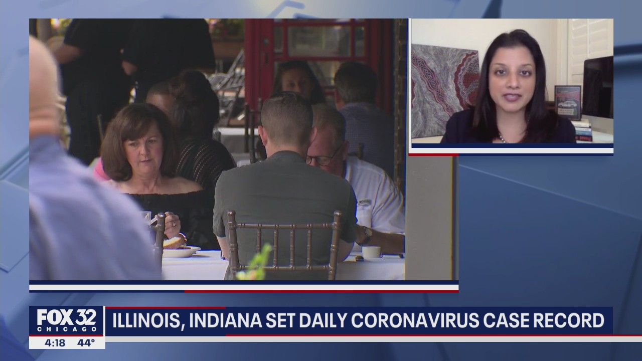 Illinois, Indiana set daily coronavirus case record