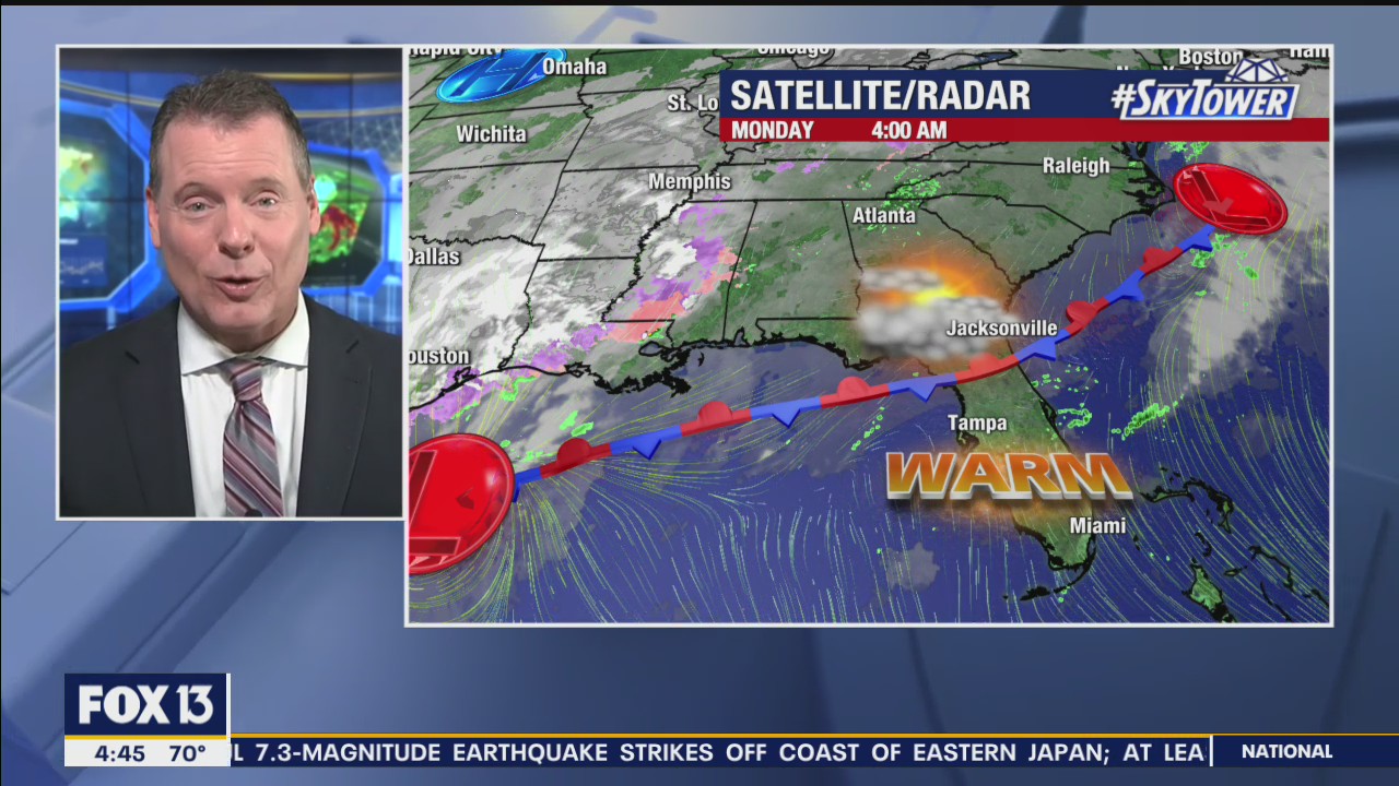 Monday morning forecast