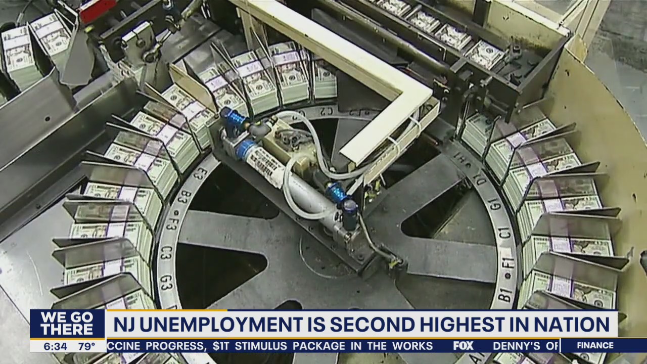 New Jersey unemployment rate is second highest in the U.S.