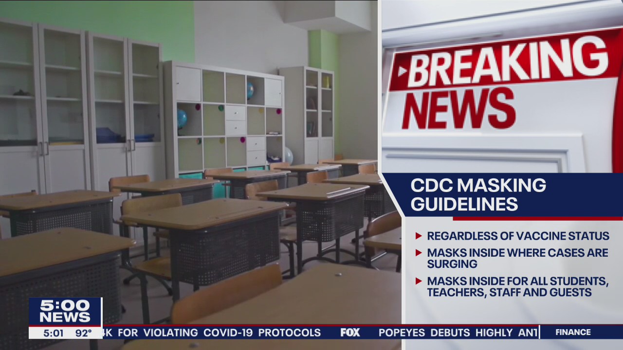 New CDC mask guidelines: Vaccinated should mask indoors in certain settings, as should K-12 schools