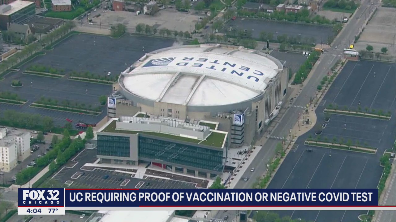 United Center requiring proof of vaccination or negative COVID test