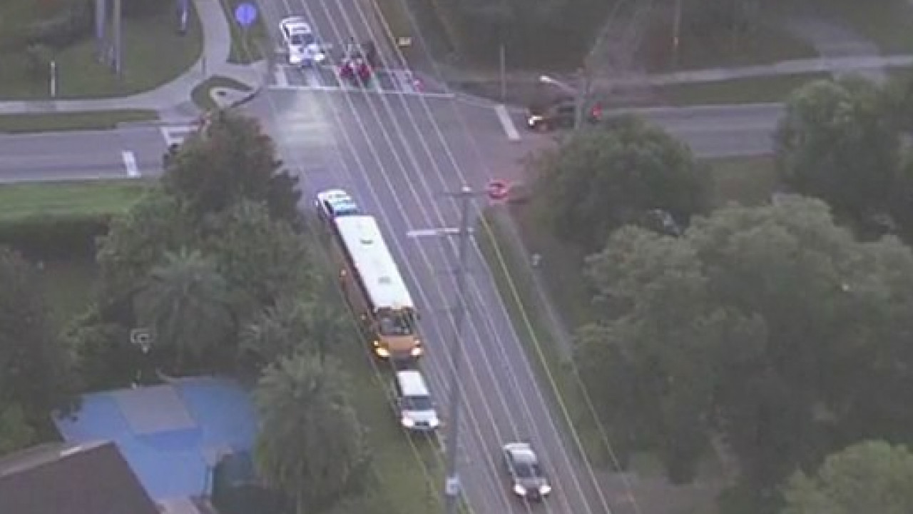 Police respond to crash involving school bus