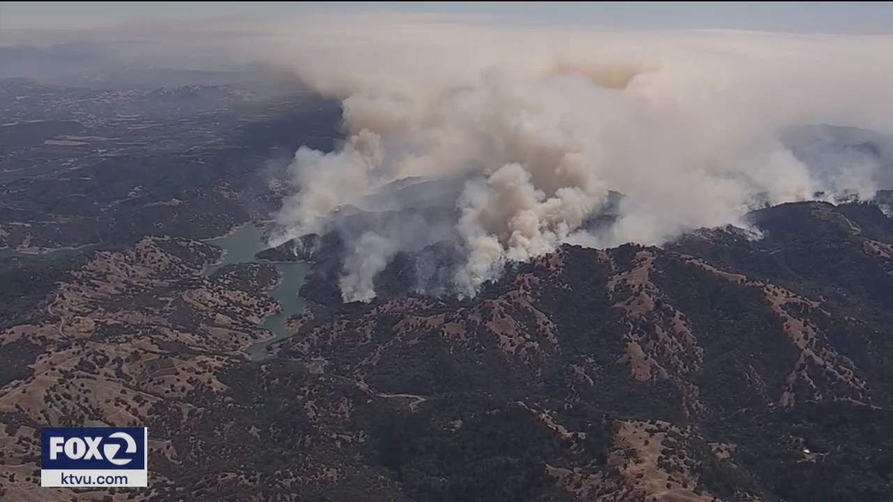 LNU Lightning Complex wildfire the 9th largest in state history, still growing