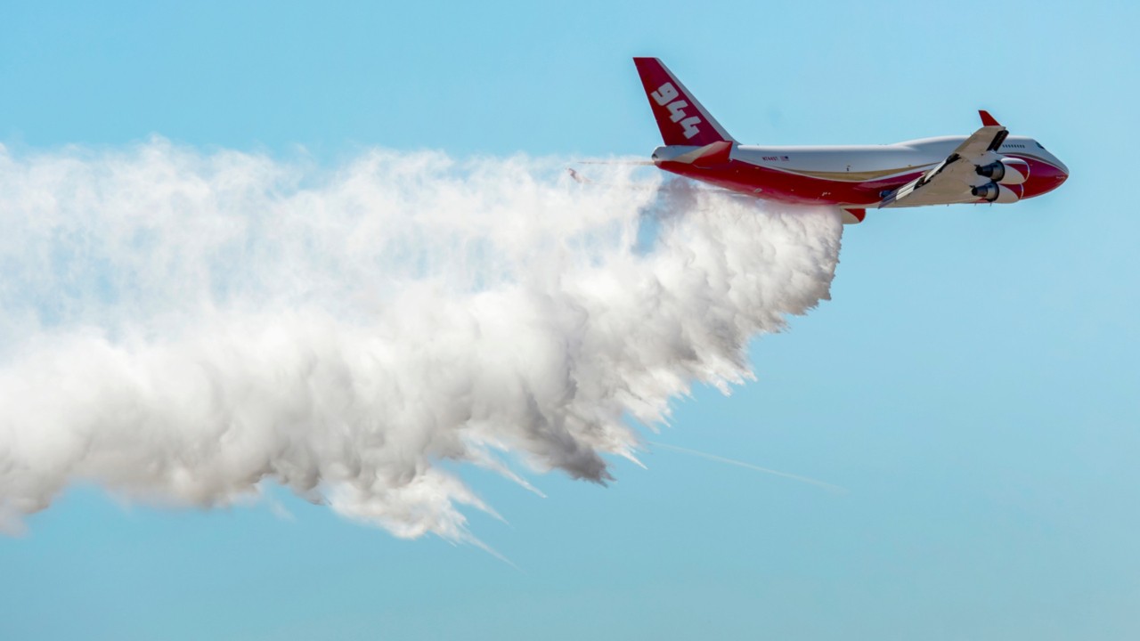 Amazon wildfires get some help from US firefighting plane