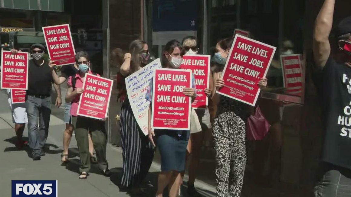 CUNY faculty protest