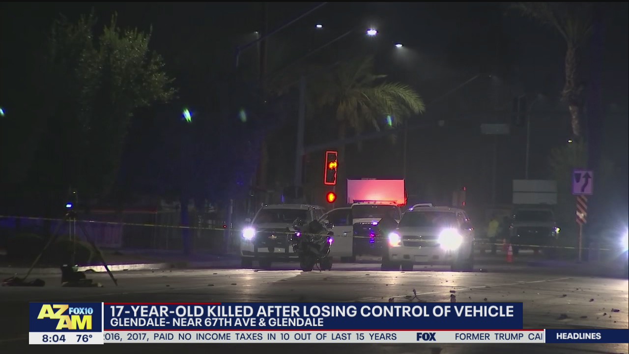 Teen killed in crash near 67th Avenue and Glendale
