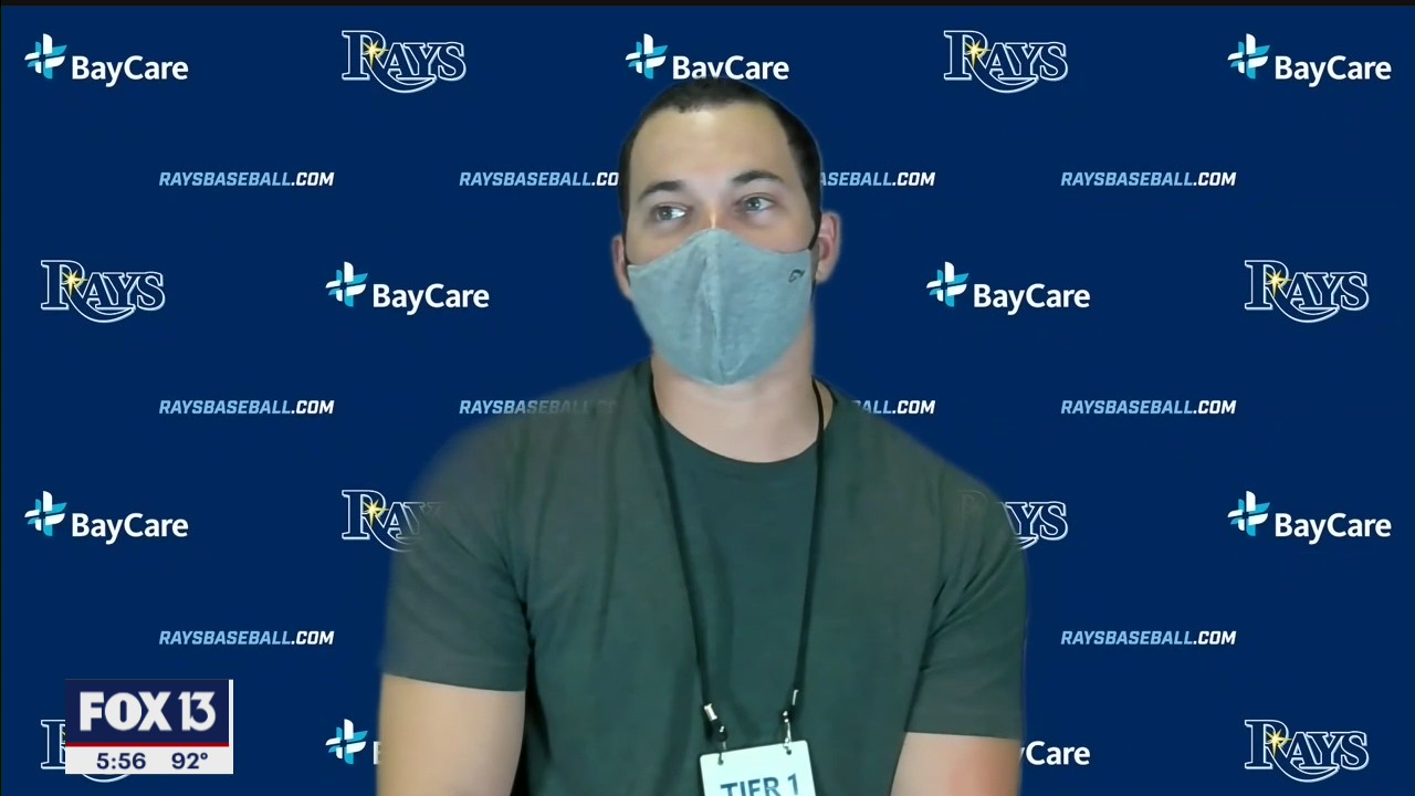 Rays players react to masks