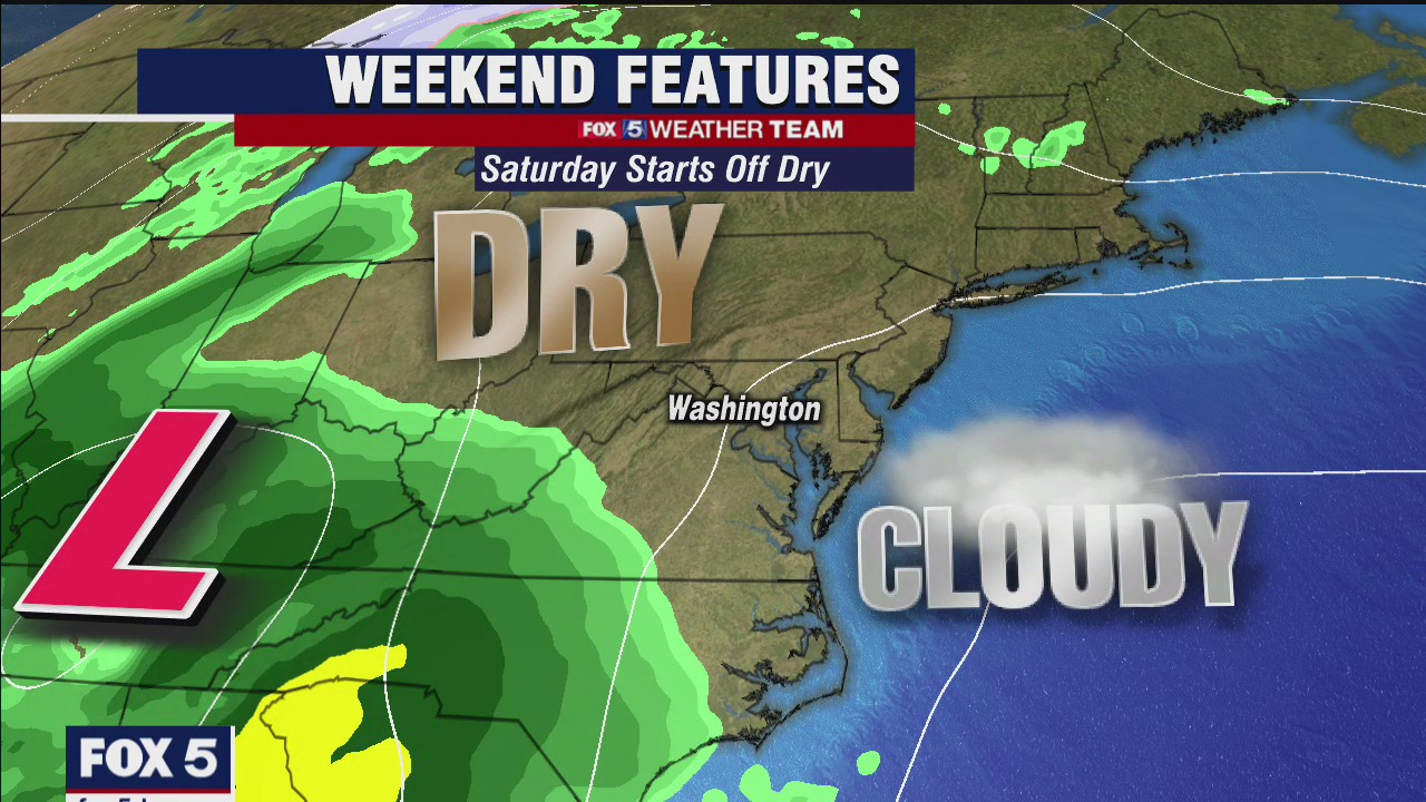 FOX 5 Weather forecast for Friday, April 23