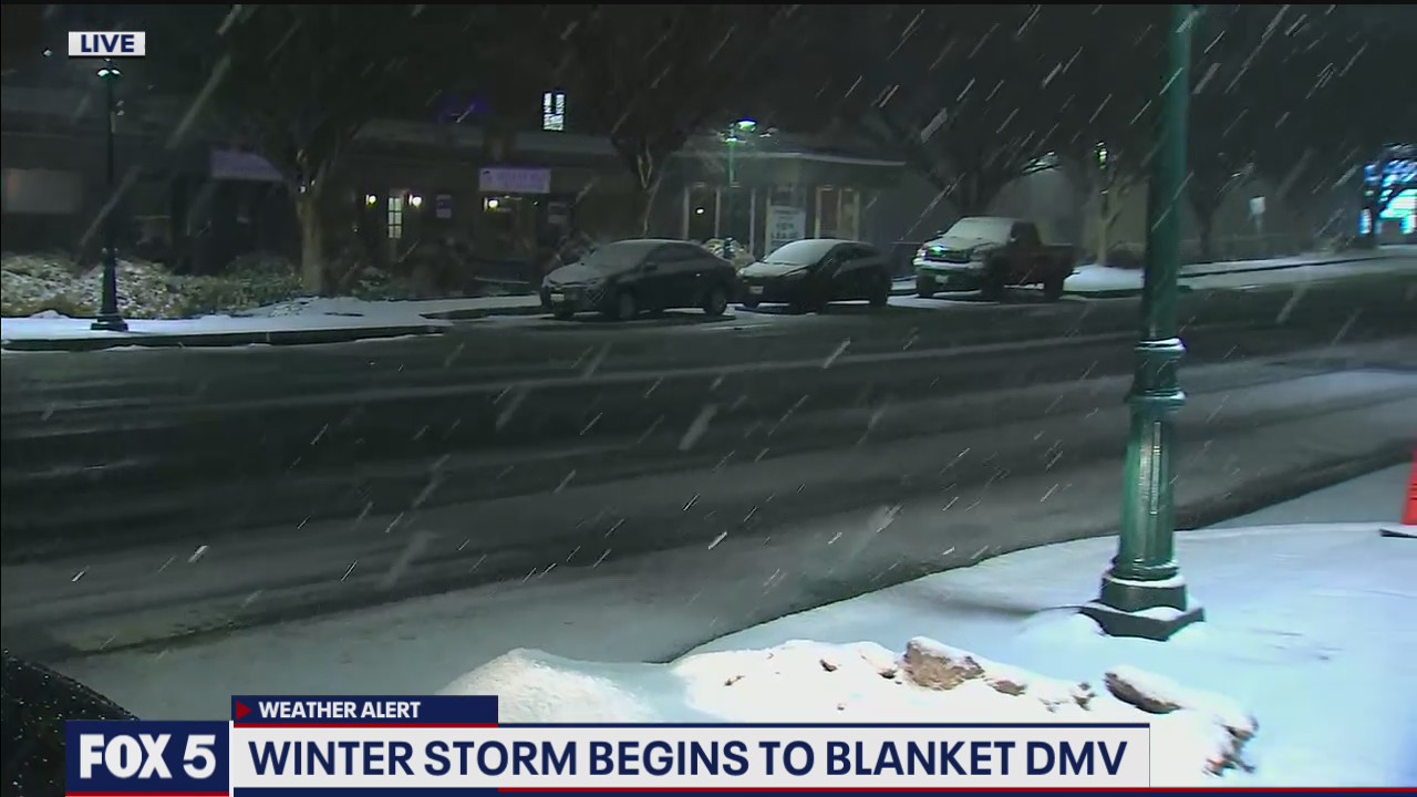 Winter storm begins to blanket DMV