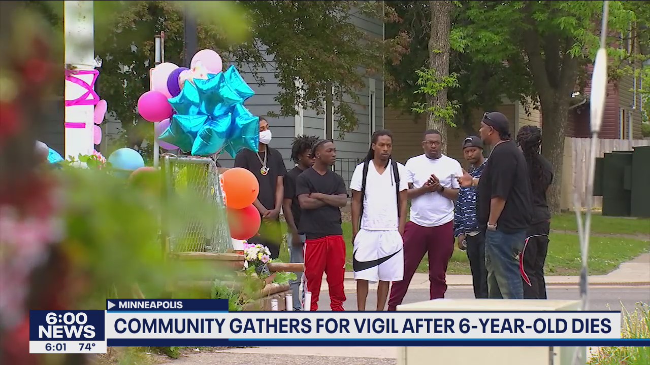 Crowds gathers for vigil for 6-year-old who died after shooting in Minneapolis