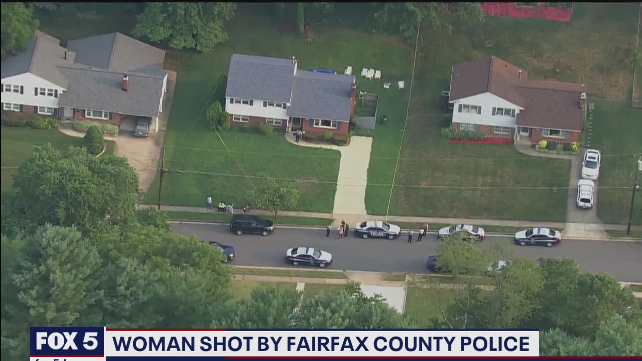 Woman armed with knife shot by police in Fairfax County