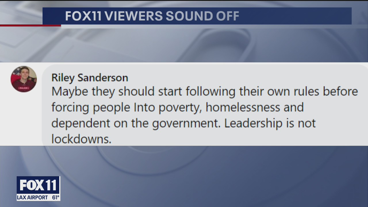 Social media response to Supervisor Kuehl's restaurant visit